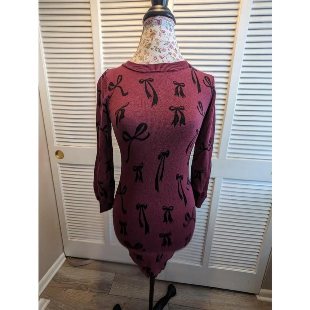 Modcloth knit ribbon mini dress